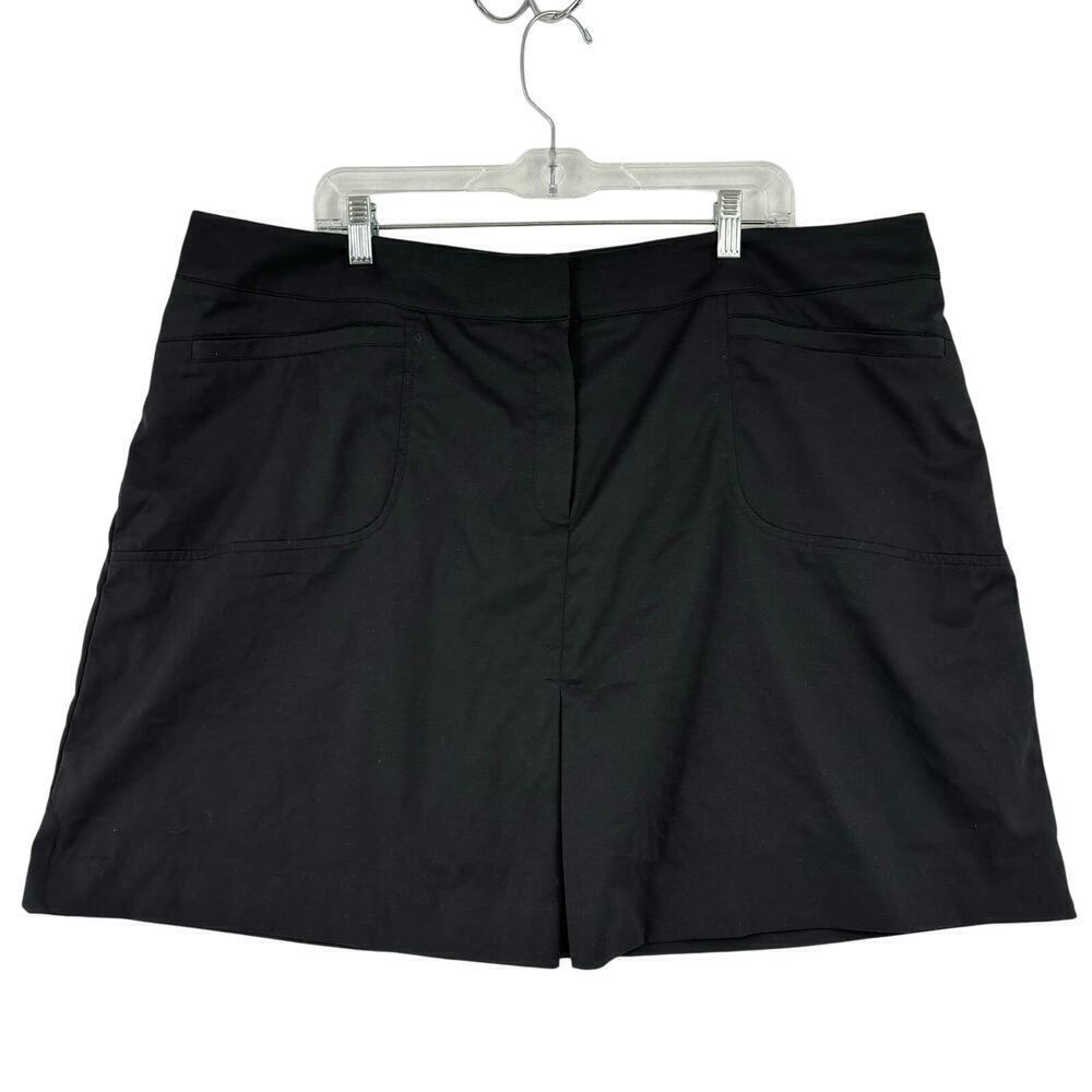 Tail Skort Size 20/22 Dark Gray Stretch Built in Shorts Zip‎ Closure